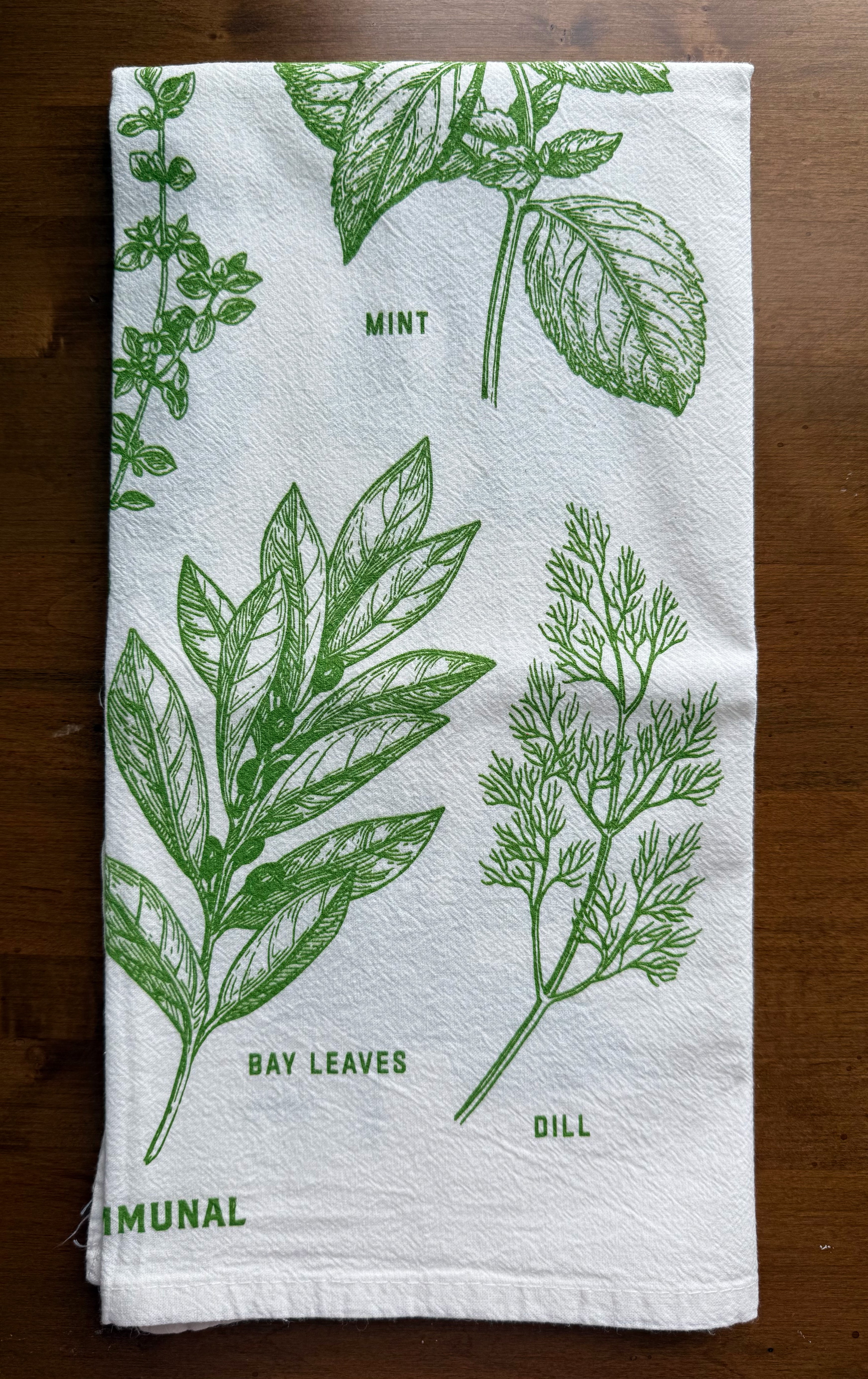 Flour Sack Kitchen Towels: Set of 3, Herbs, Avocados & Oranges Farmhouse Designs | Homeware