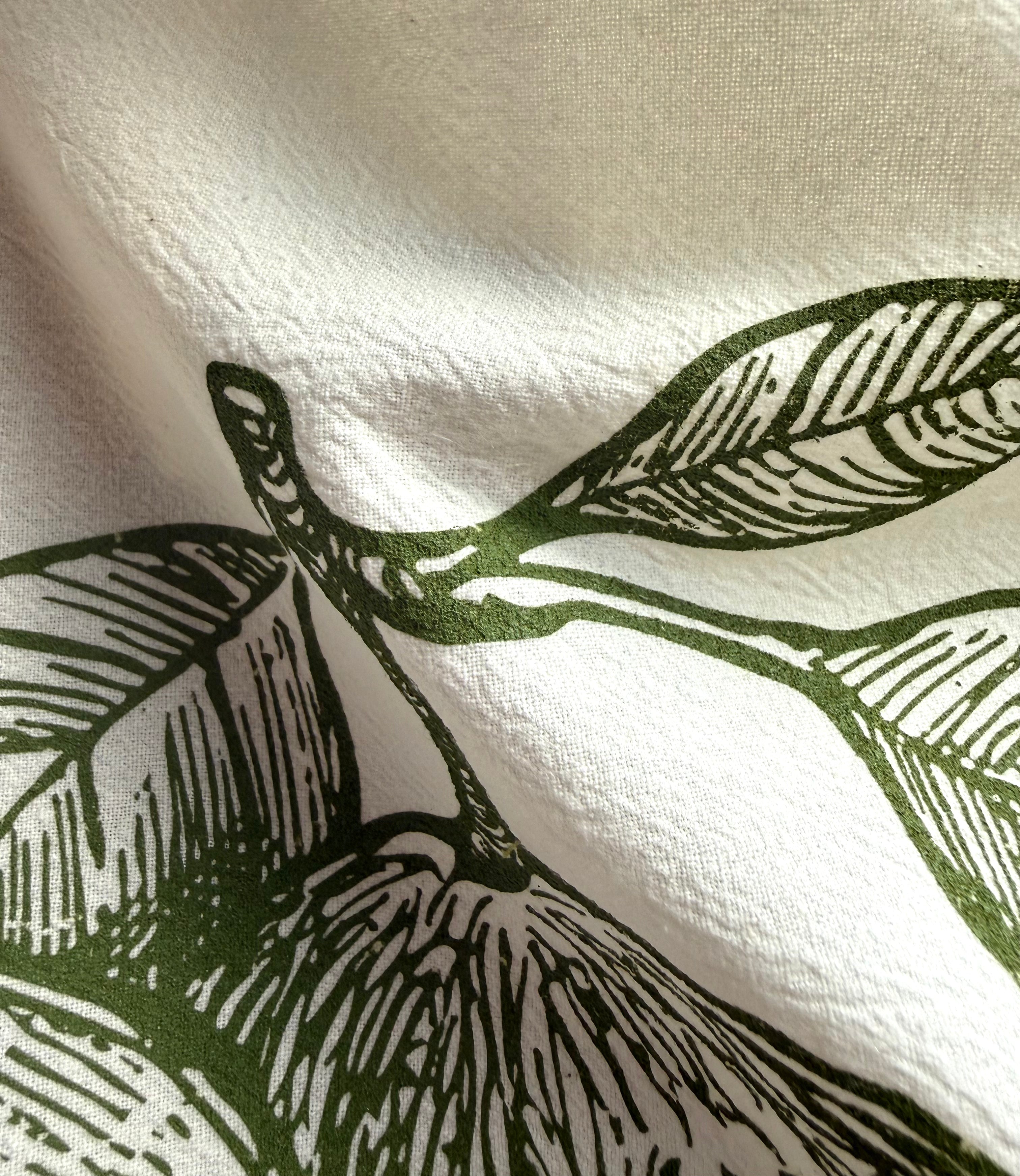 Flour Sack Kitchen Towels: Set of 3, Herbs, Avocados & Oranges Farmhouse Designs | Homeware
