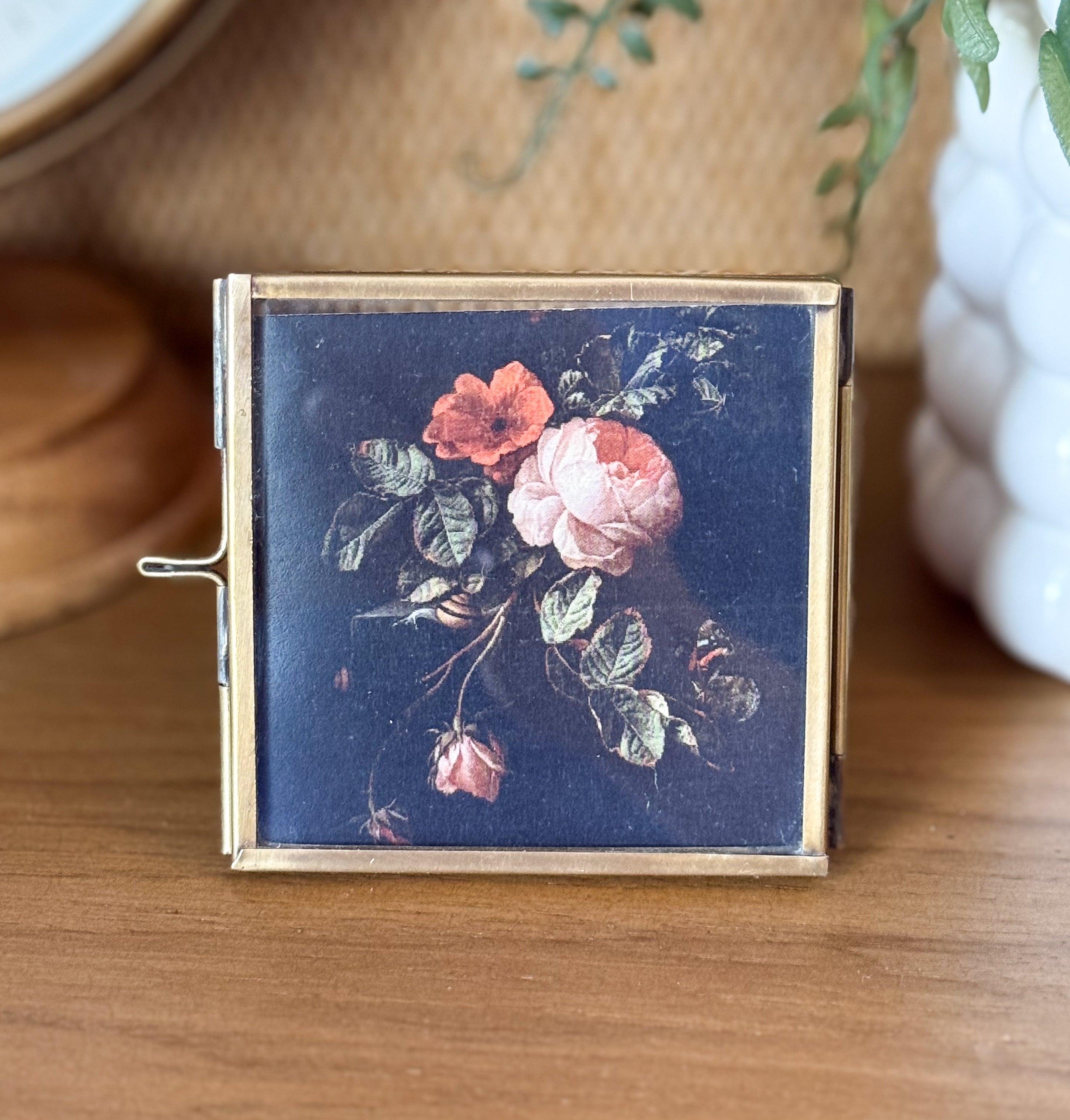 Small Brass Frame Keepsake | 2"x2"