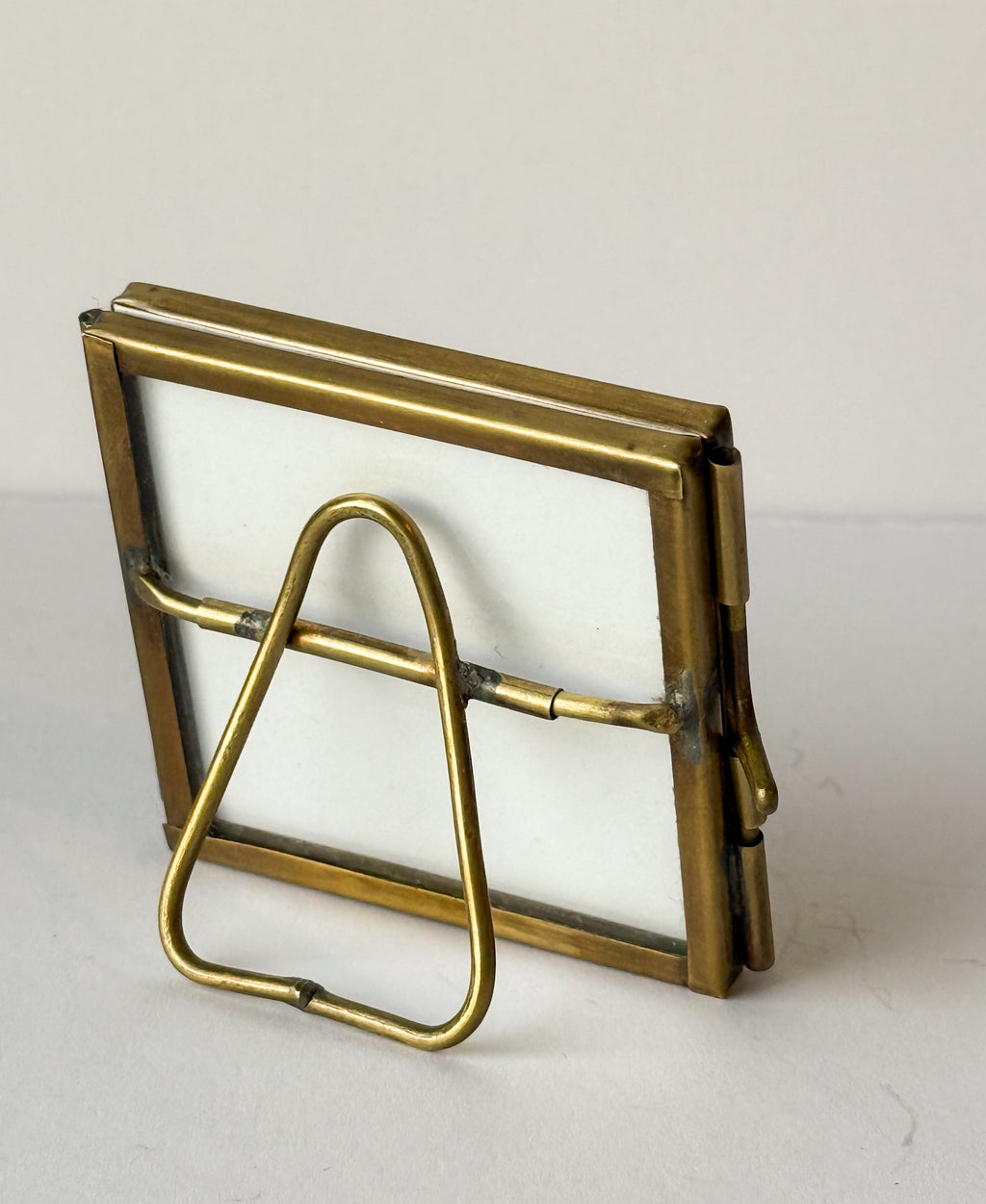 Brass Floating Picture Frame | 2"x2" | Modern Frame