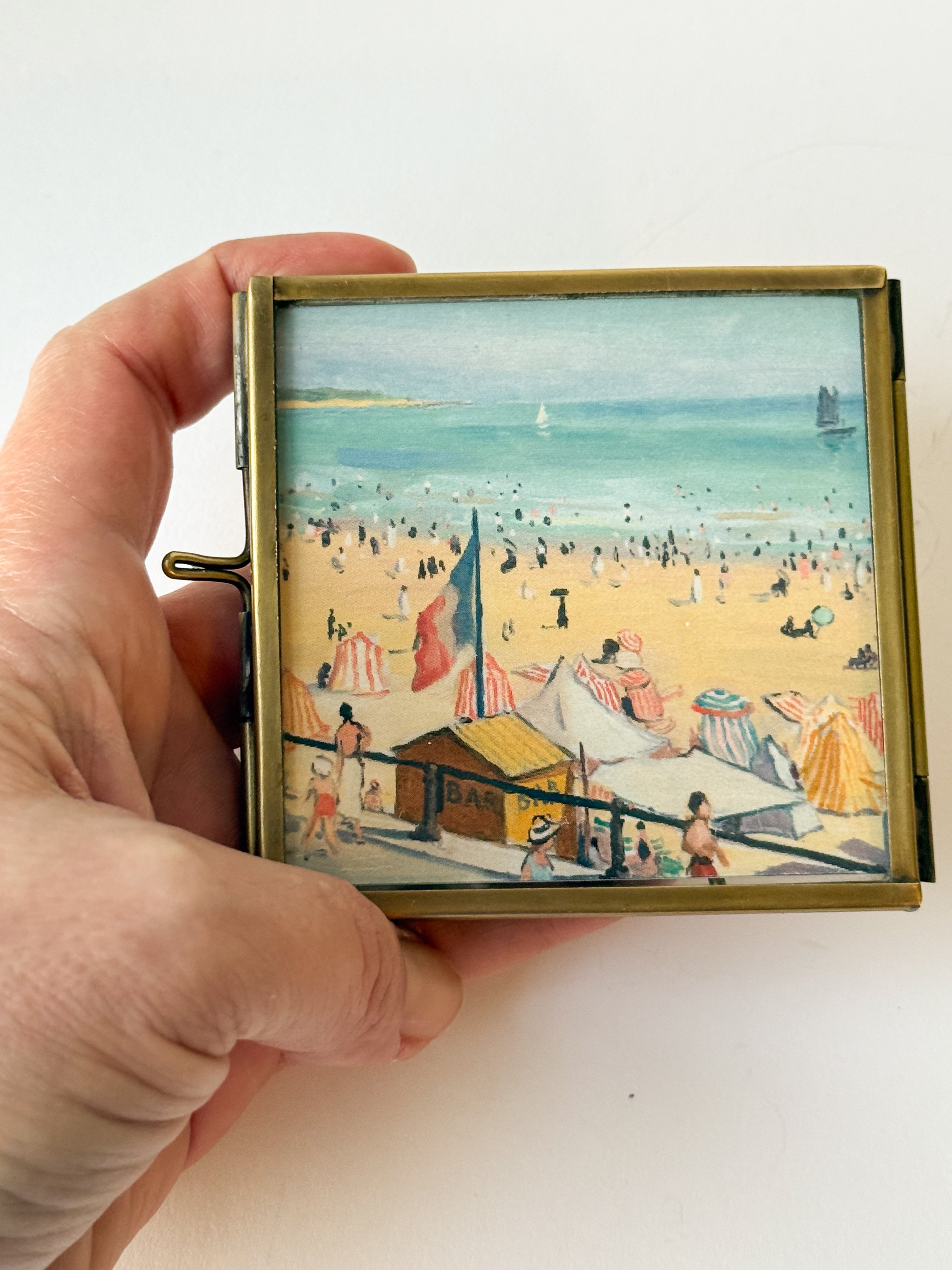 Thin Brass Frame | 3"x3" | Modern Tabletop Frame