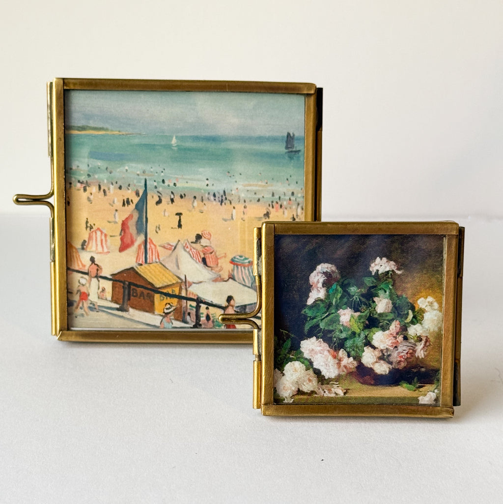 Thin Brass Frame | 3"x3" | Modern Tabletop Frame