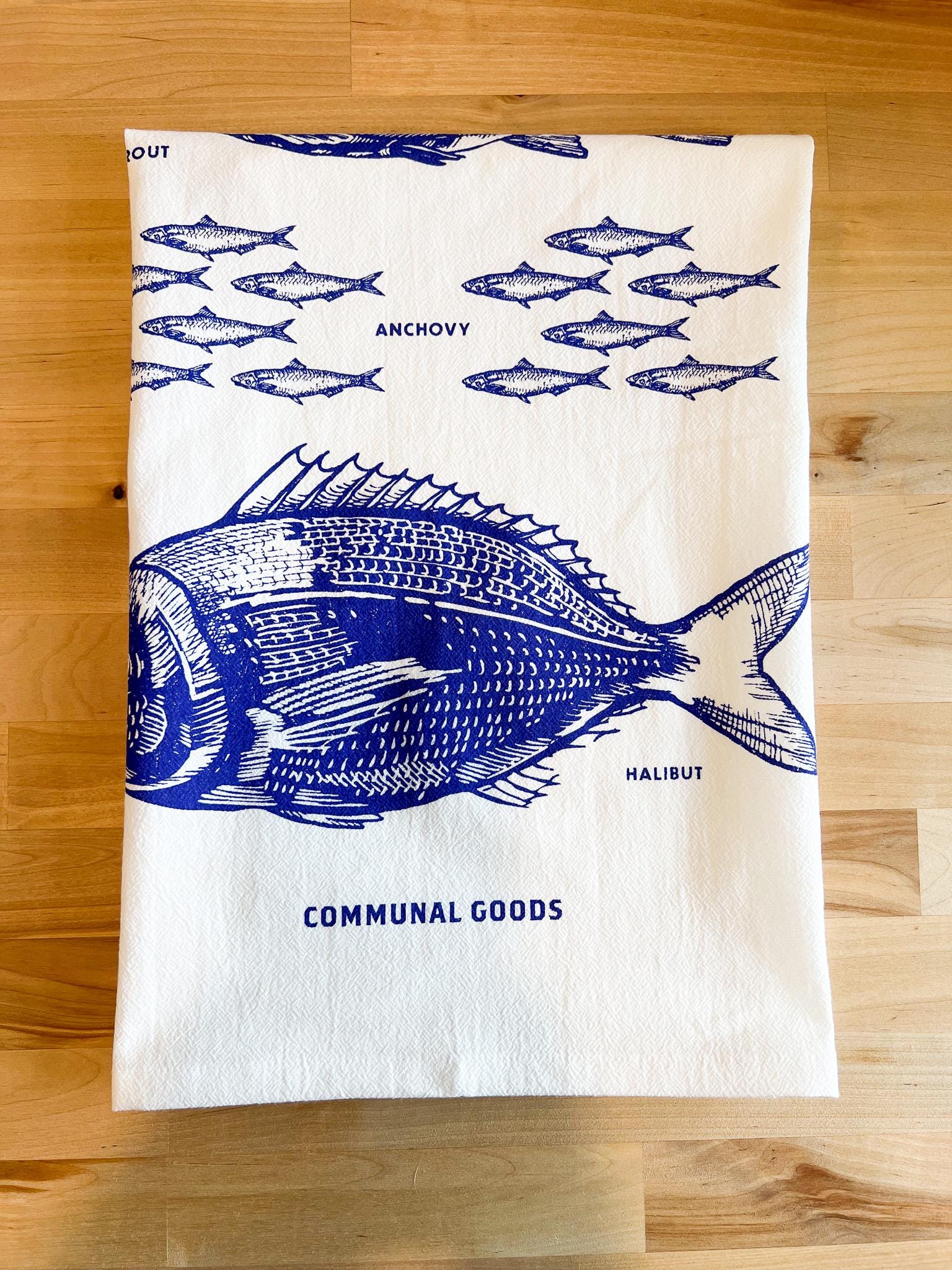 Cotton Oversized Tea Towels, Set of 2, Fruit, Citrus & Botanical Designs