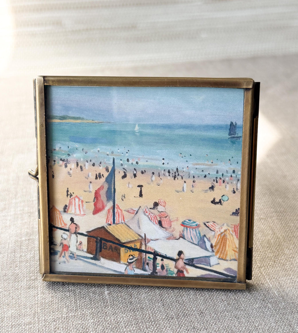 Thin Brass Frame | 3"x3" | Modern Tabletop Frame