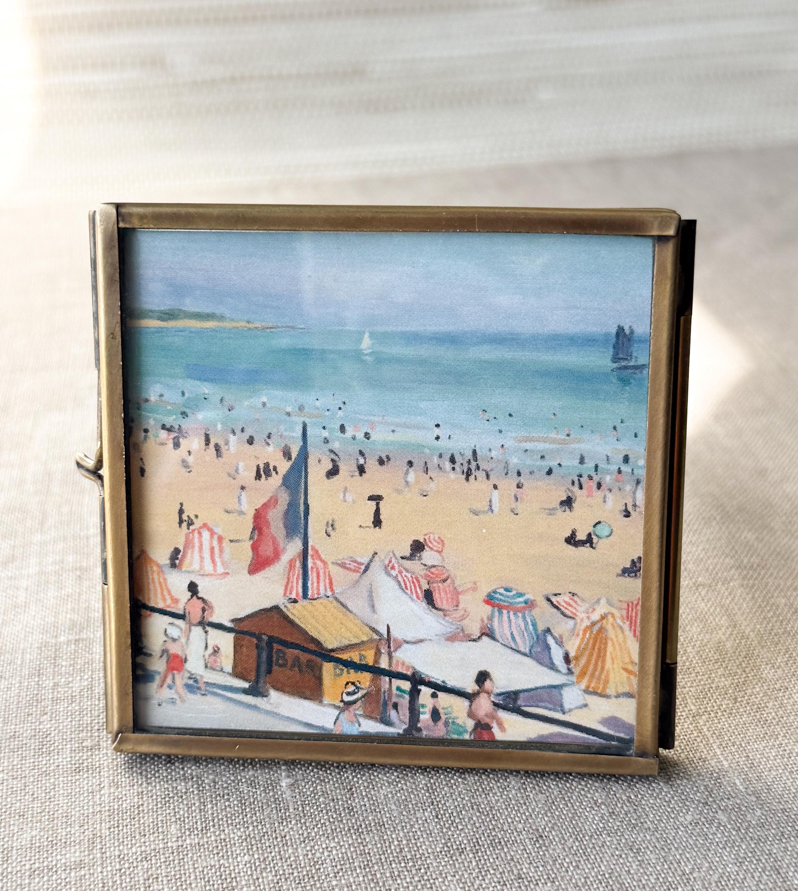 Thin Brass Frame | 3"x3" | Modern Tabletop Frame