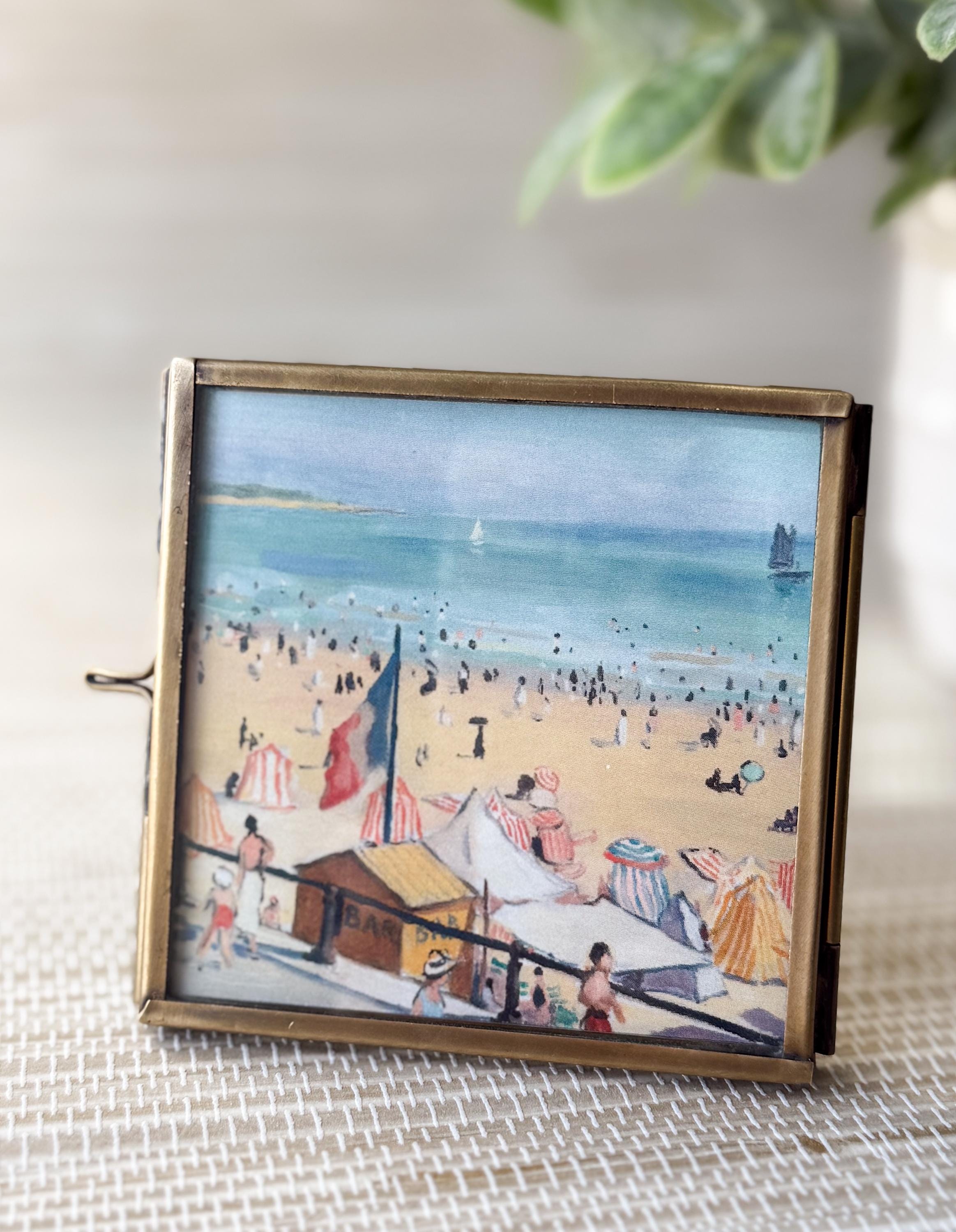 Thin Brass Frame | 3"x3" | Modern Tabletop Frame
