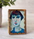 Scalloped Edge Vintage Brass Frame | 2.5"x3.5 " | Keepsake Tabletop Frame