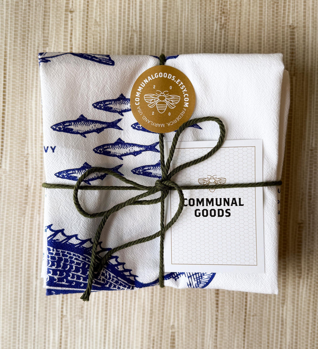 Fruit & Farmhouse Flour Sack Towels: Cotton Kitchen Tea Towel Set of 8