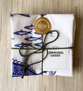 Fruit & Farmhouse Flour Sack Towels: Cotton Kitchen Tea Towel Set of 8