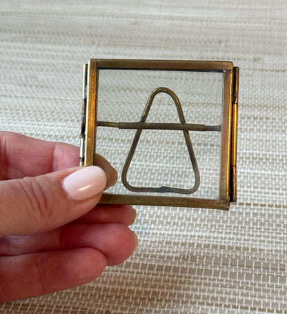 Brass Floating Frame 2"x2"