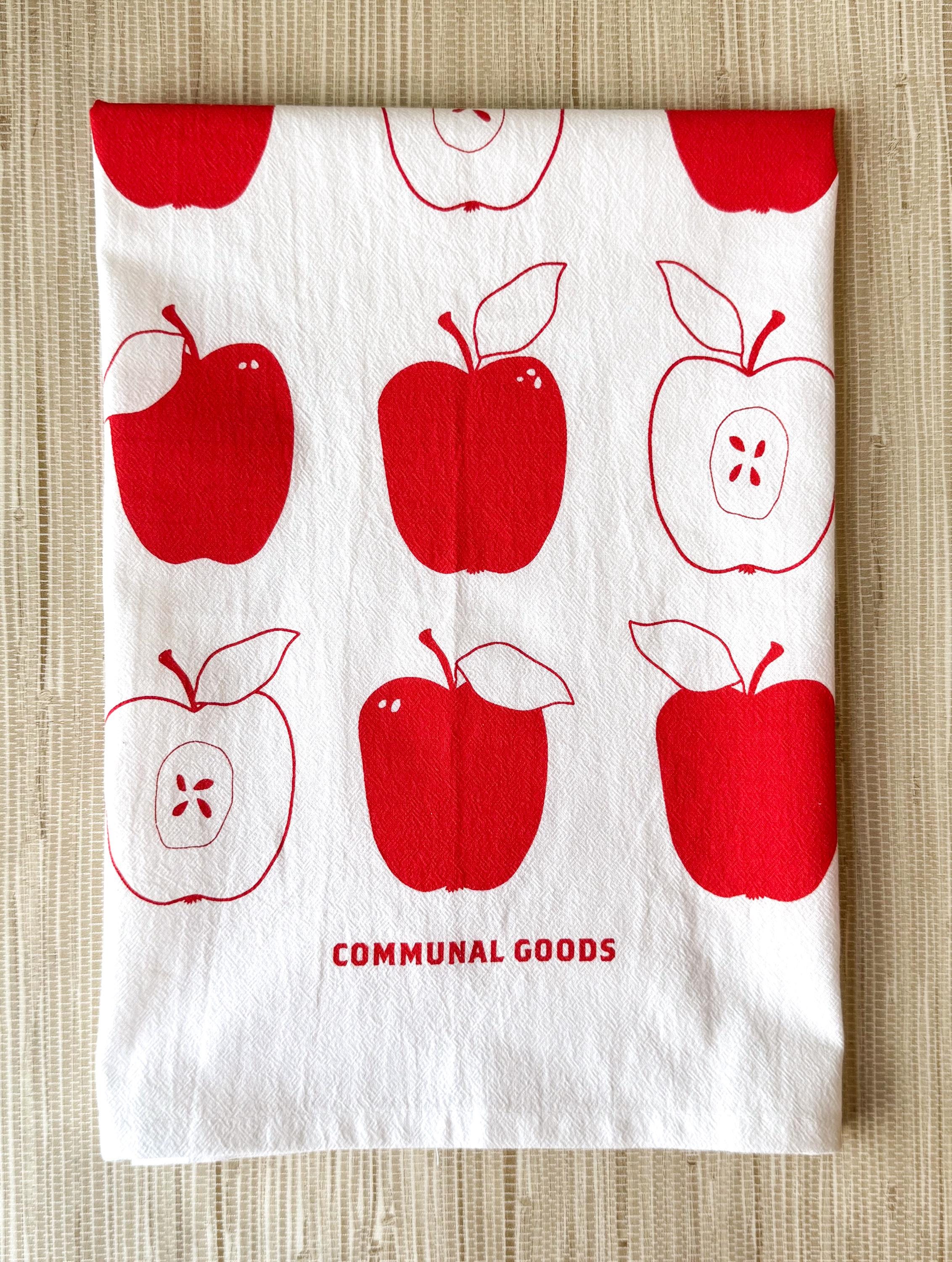 Cotton Oversized Tea Towels, Set of 2, Fruit, Citrus & Botanical Designs