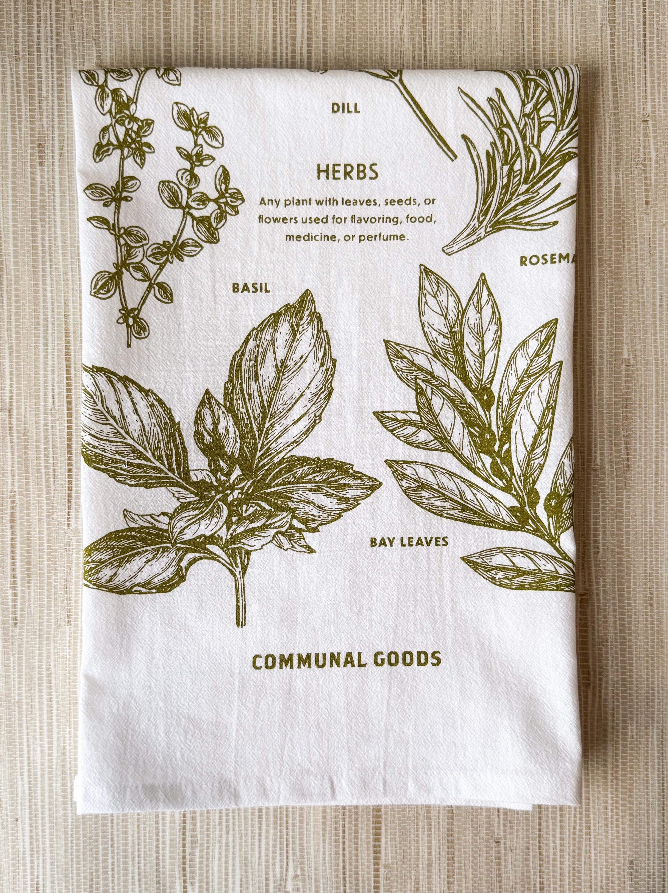 Fruit & Farmhouse Flour Sack Towels: Cotton Kitchen Tea Towel Set of 8